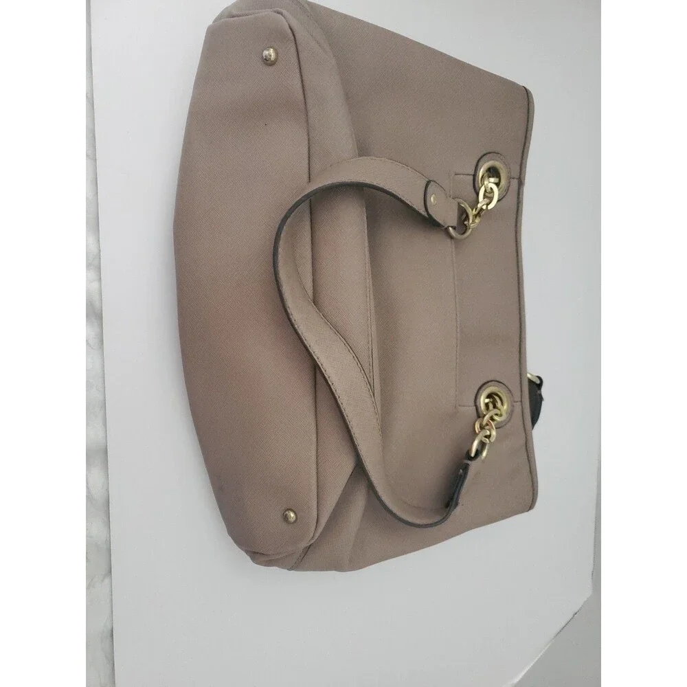 Liz Claiborne Black Leather Purse Gold Accents